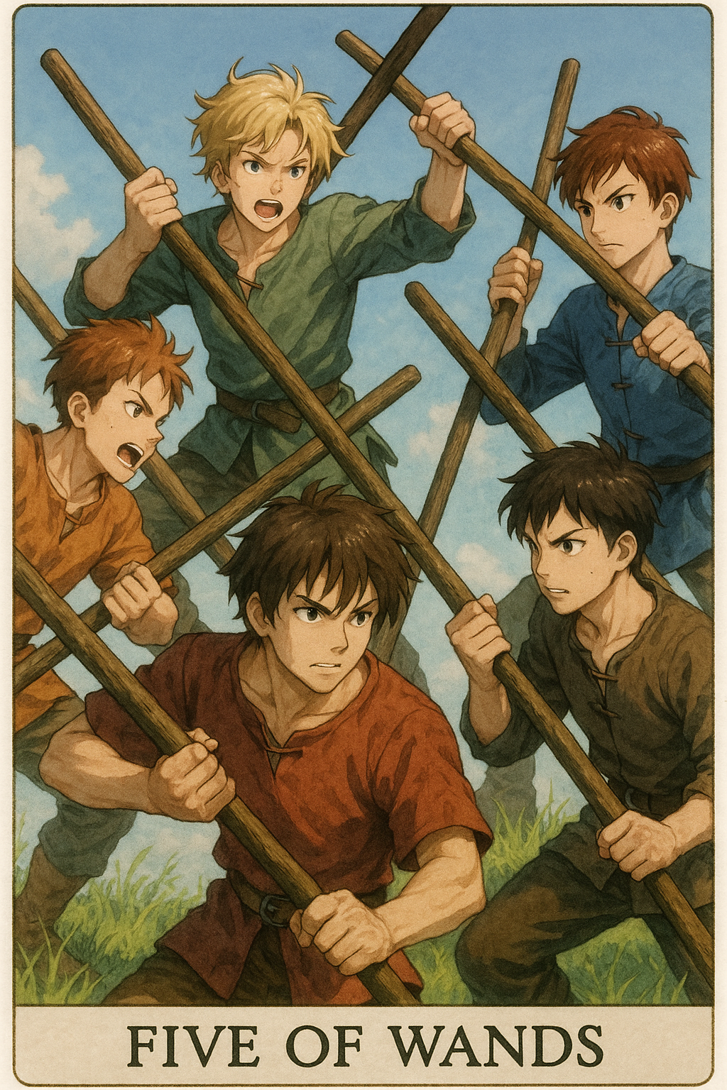 Five of Wands